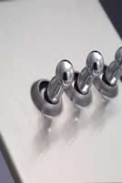 Brushed Steel Toggle Switch